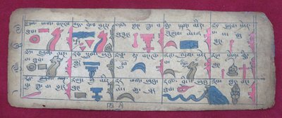 Ersu Astrological Almanac for Half of the 4th Month, with Ersu Shaba Pictographs and Explanations in Tibetan by Unbekannt Unbekannt